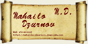 Mahailo Džurnov vizit kartica